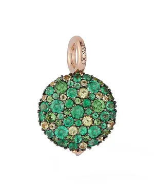 Medium Chantecallie Emerald and Tsavorite Pebble Locket